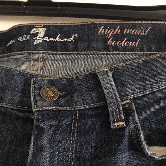 FOR All 7 MANKIND JEANS HIGH WAIST BOOTCUT 28 - Picture 3 of 8